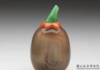 图片[2]-Agate eggplant-shaped snuff bottle, 18th century, Qing dynasty-China Archive